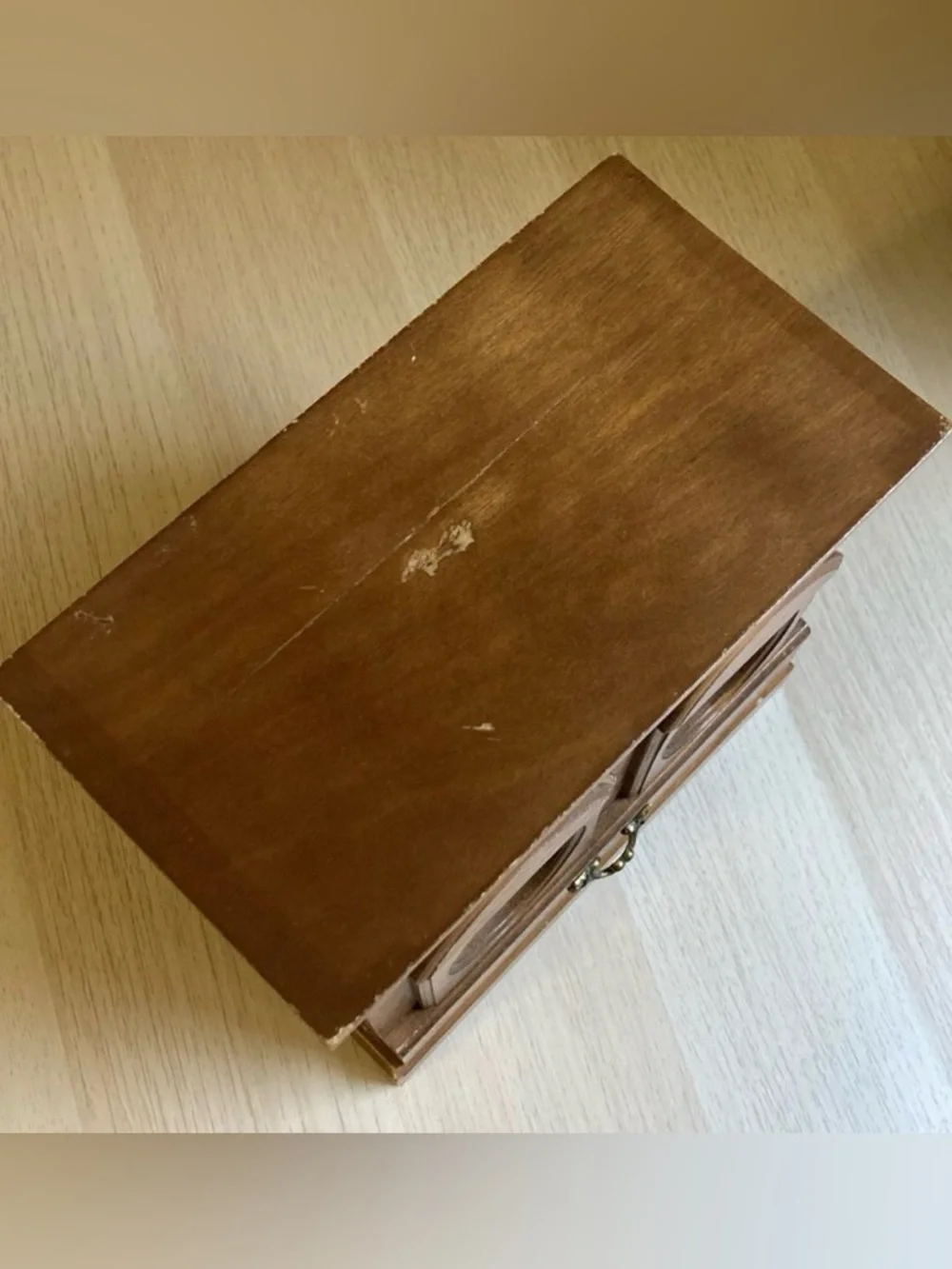 Vintage brown wooden